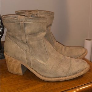 Beige booties